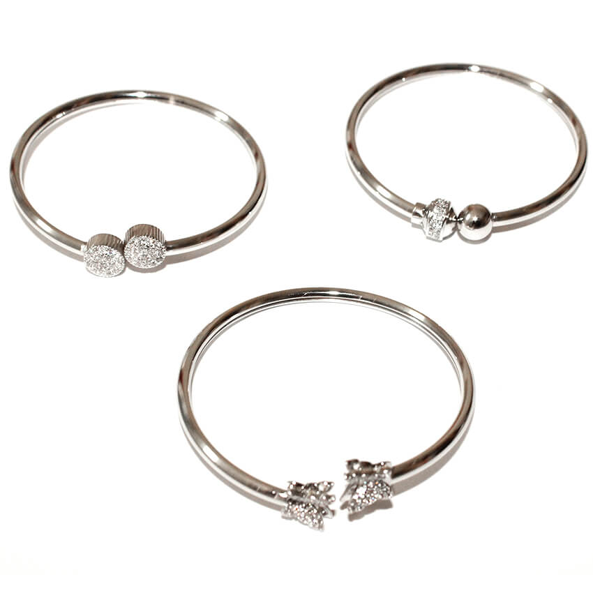 Bracelets femme 3 pièces - Argenté – Image 1