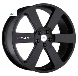 Lot de 4 Autocollants jantes Noires E46 – Image 1
