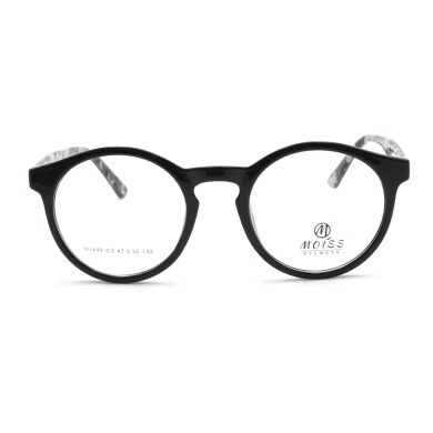 Lunettes de vue M1649 C3 47-22-142 avec clip - Noir/Multicolore – Image 1