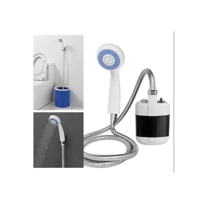 Portable Camping Douche De Poche Rechargeable Extérieur Pommeau De Douche Camp – Image 1