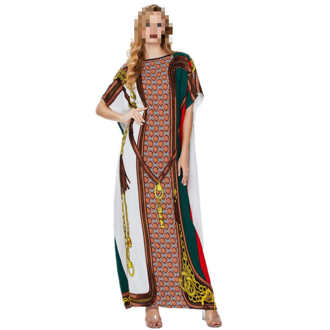 Robe grande taille manches courtes – Image 1