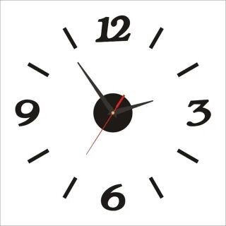 Horloge Murale Pour Décoration De Salon Sans Cadre – Image 1