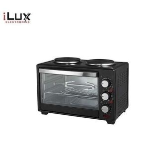 Ilux Four Electrique 25L - A2 Plaques Chauffantes - 1600W - Noir - Garantie 3 Mois – Image 1