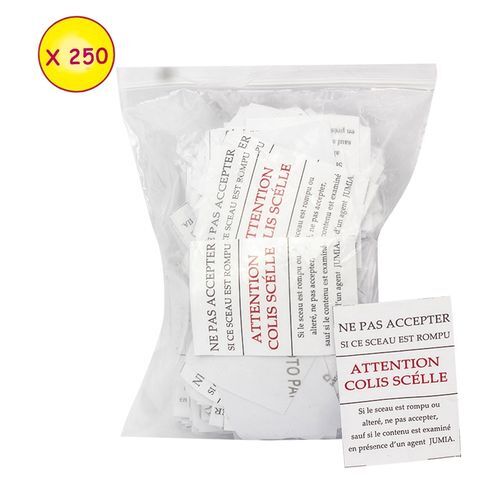 Lot De 250 Sceaux Scellés Pour Colis - Blanc – Image 1