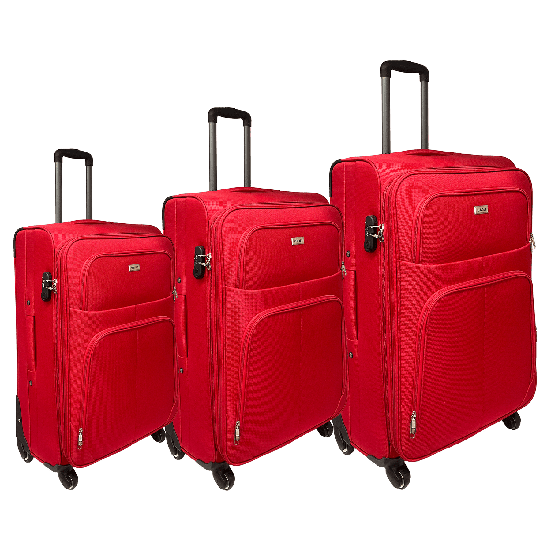 Lot de 3 Valises en tissus solide, pour voyage et affaires – Image 1