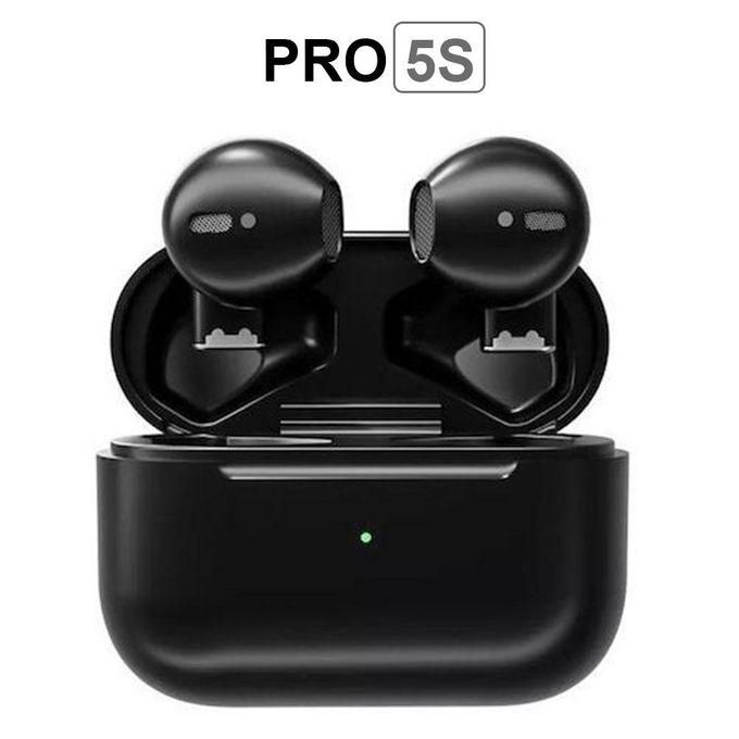 Ecouteurs Bluetooth sans fil Pro 5s - Noir – Image 1