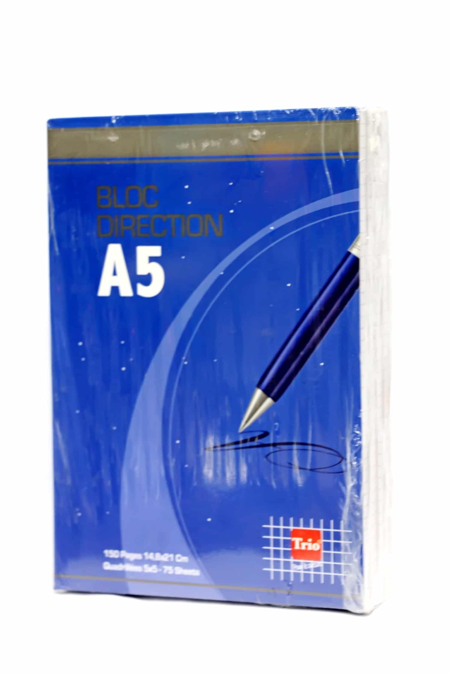 Bloc notes de Bureau TRIO format A5 - Paquet de 5 – Image 1