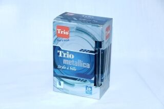 Stylo à bille TRIO Metallica - Paquet de 50 – Image 1