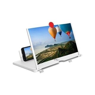 Agrandisseur D'Ecran 3D Pour Smartphones 12 pouces - Blanc – Image 1