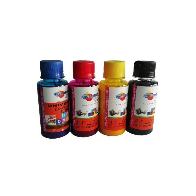 Lot De 04 Pots De Recharge Pour Cartouche D'Imprimante À Jet D'Encre – Image 1