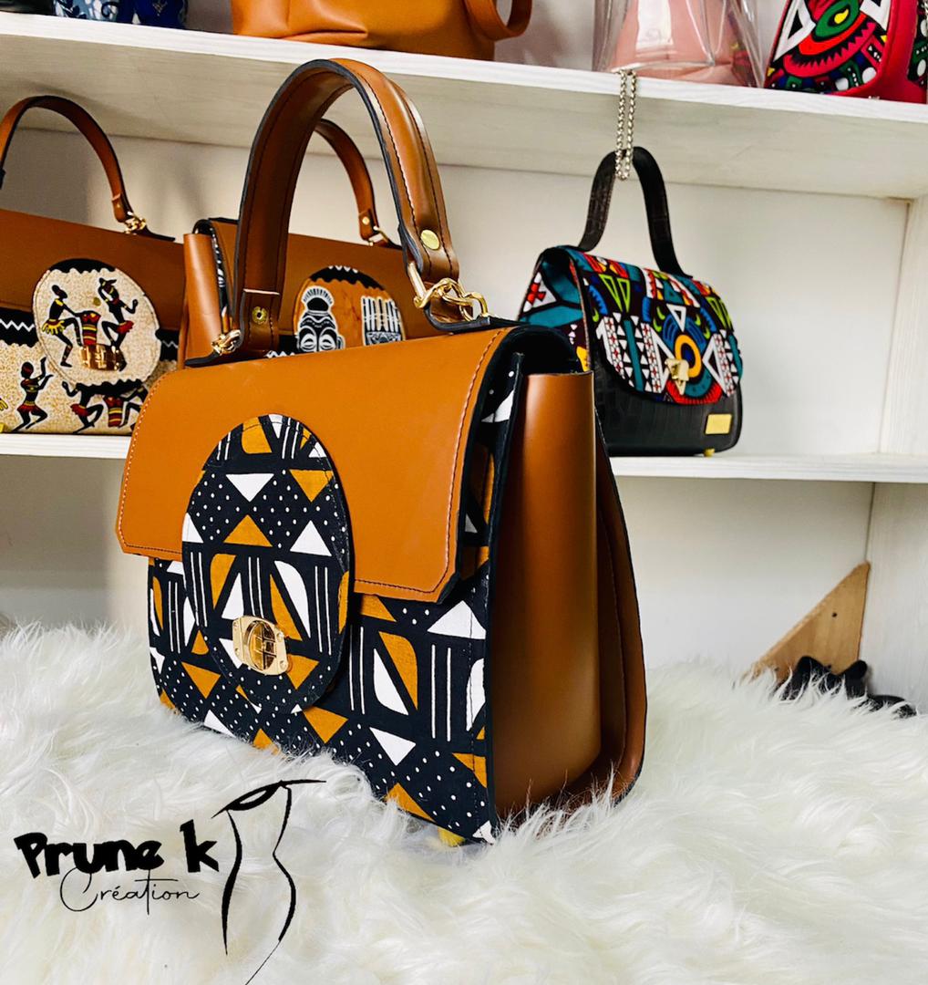 Sac à main avec motif de pagne - Collection belle Afrique – Image 1