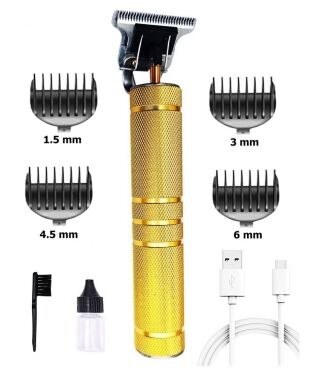 Tondeuse à barbe rechargeable geemy GM-6603 - Doré – Image 1