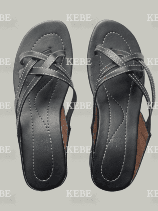 Chaussure Sandale Simi Cuir - Noir – Image 1