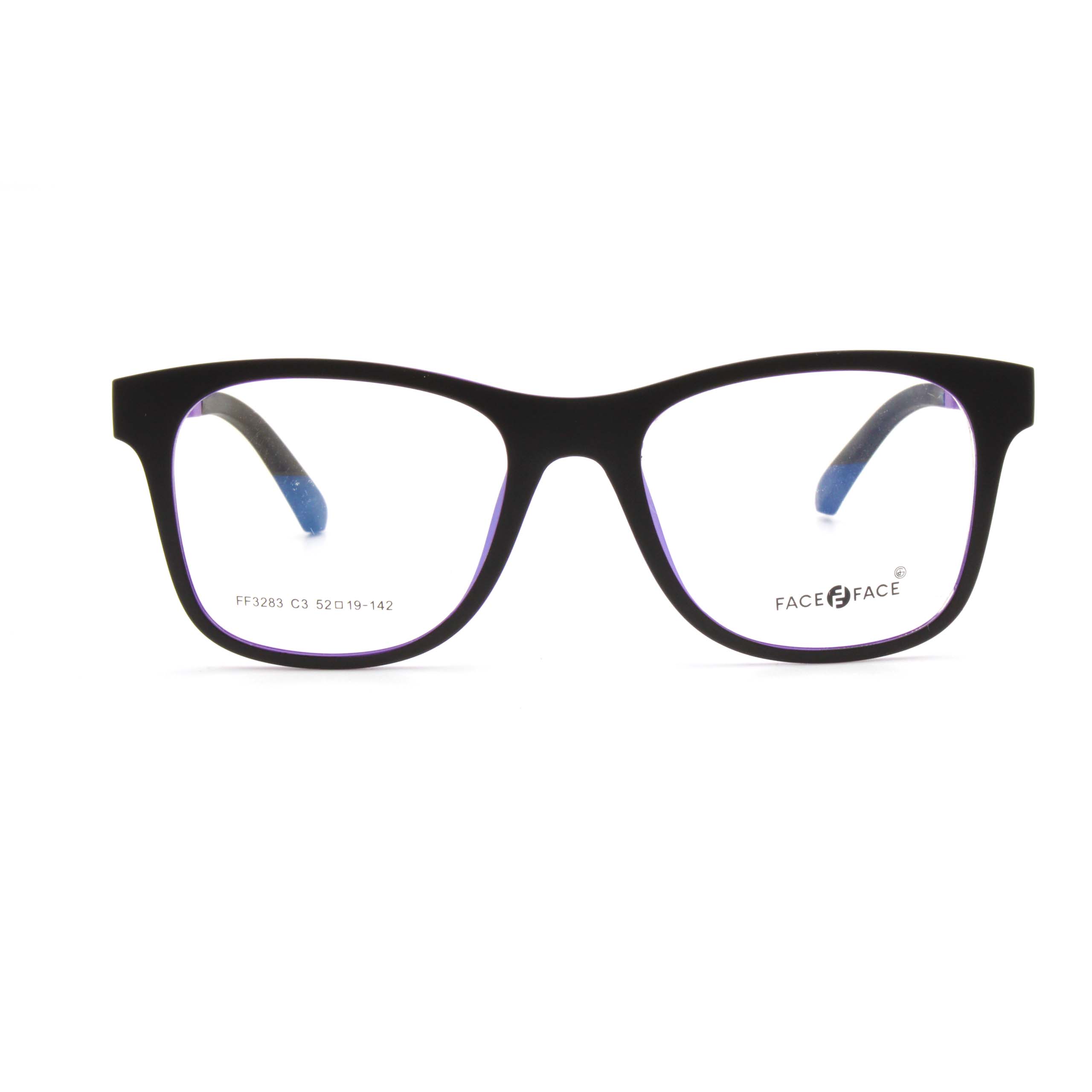 Lunettes de vue femme FF3283 C3 52-19-142 avec clip - Violet – Image 1