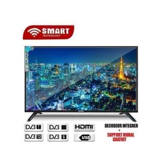 SMART TECHNOLOGY TV LED - 32 Pouces - Full HD - Décodeur Intégré - Noir – Image 1