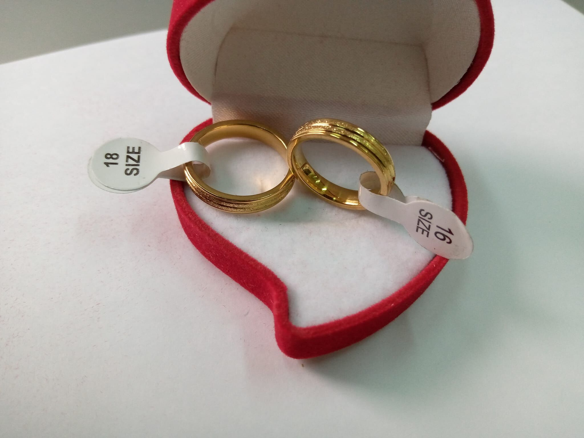 Bague de mariage en or plaqué – Image 1