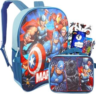Ensemble Sac à dos de luxe de 16" Marvel Avengers pour enfants – Image 1