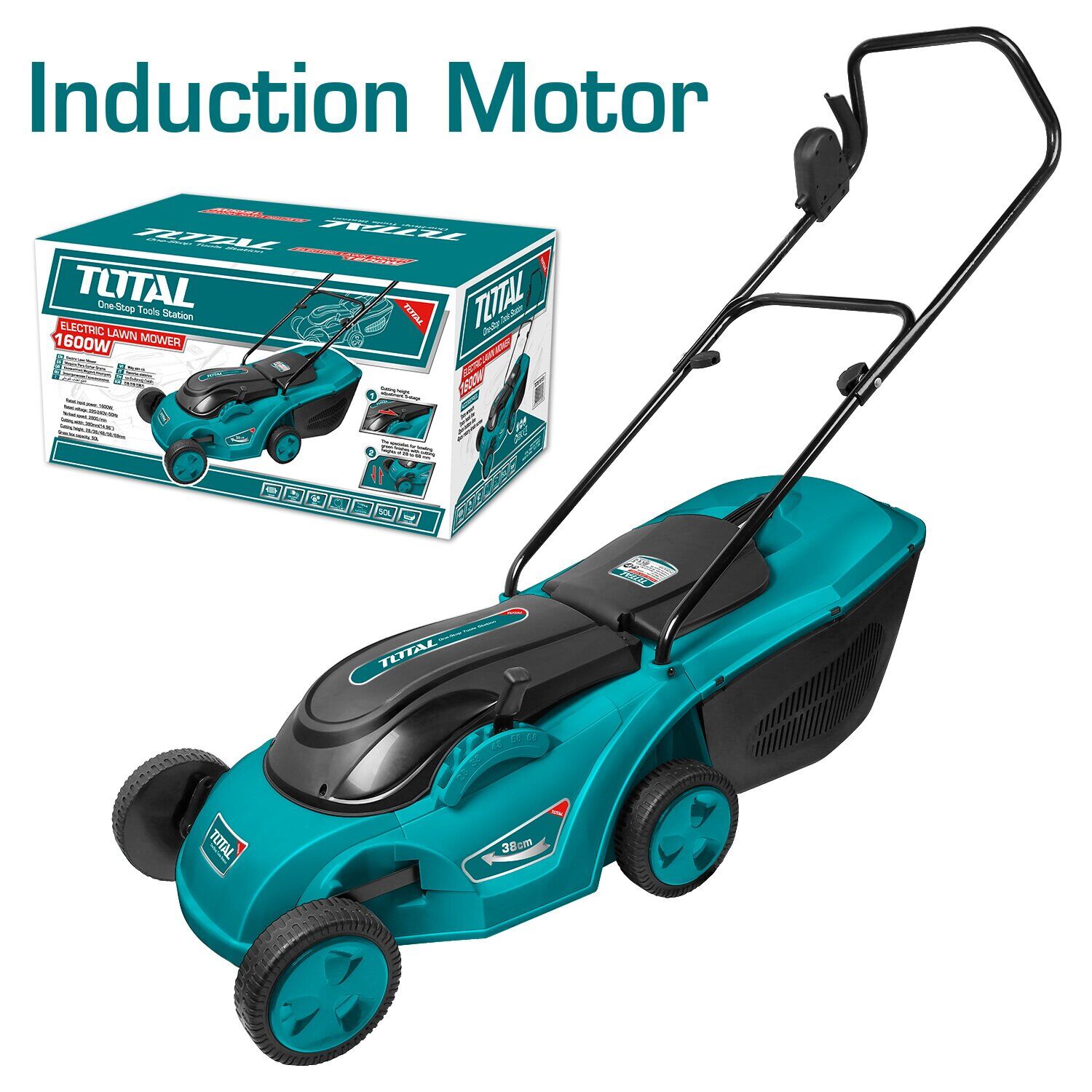 TOTAL Coupe gazon électrique 1600W – Image 1