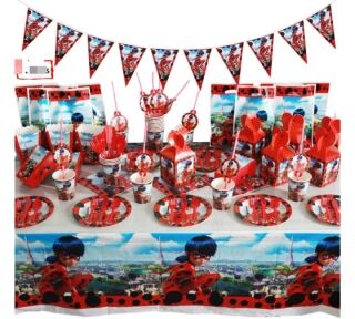Kit de 56pièces d'anniversaire Miraculous - 6 Enfants – Image 1