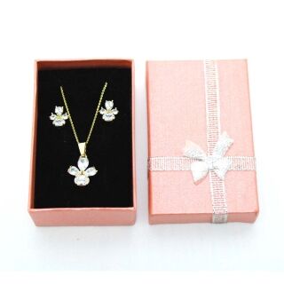Ensemble Bijoux Dame - Chaîne Et Boucles D'Oreilles – Image 1