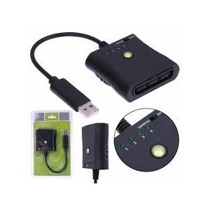 Adaptateur Convertisseur De Manette PS2 Sur Console Xbox 360 - Noir – Image 1