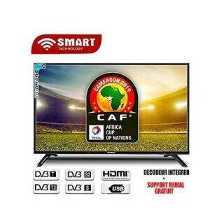 SMART TECHNOLOGY TV LED - 32 Pouces - Régulateur & Décodeur Intégrés - Noir - Garantie 12 Mois – Image 1