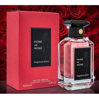 Pose As Rose Eau De Parfum Intense Femme Rouge 100ml Teneur 48heures – Image 1