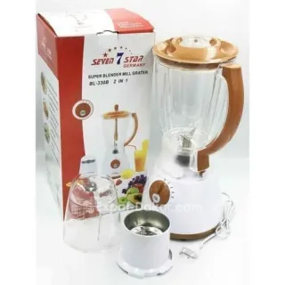 Seven 7 Star Mixeur Blender 2 en 1 – 1.5 Litres – 350 W – Marron – Image 1