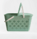 Panier de marché élégant - femme et homme vert