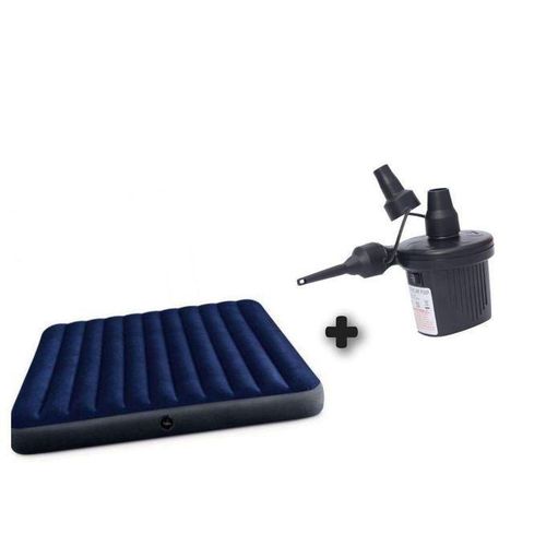 Matelas gonflable - 1 place + gonfleur – Image 1