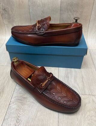 Mocassin En Cuir Pour Homme - Marron – Image 1