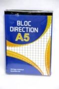Bloc notes Quadrillé format A5 - Paquet de 5