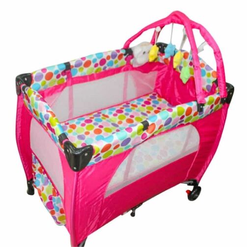 Berceau pour bébé - Rose – Image 1