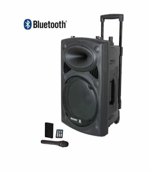 Enceinte Bluetooth D-12 - Jiepak - + 2 Micros - Noir – Image 1