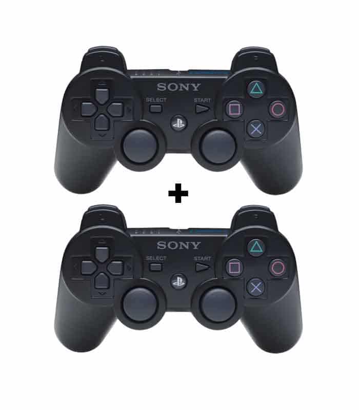 2 Manette PS3 Sony - Dual Shock 3 - Noir – Image 1