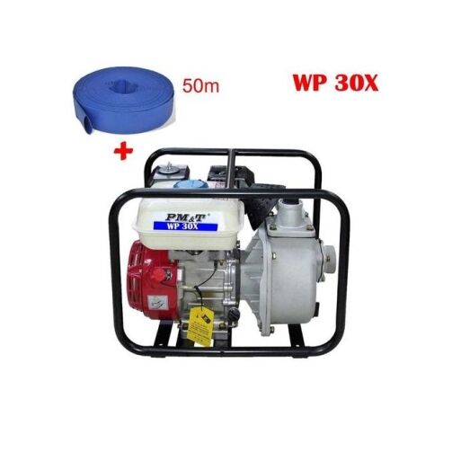 Motopompe 30WP + 50 Mètres De Tuyau - Multicolore – Image 1