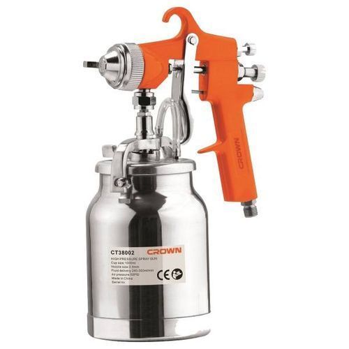 Crown Pistolet Pulvérisateur A Alimentation Par Aspiration H.V.L.P 1000ml 50psi 240-300ml/min – Image 1