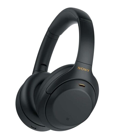 Casque sans fil à réduction de bruit Sony WH-1000XM4 - Noir – Image 1