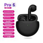 Écouteur Sans Fil AirPods PRO 6 Bluetooth 5.0 - Noir