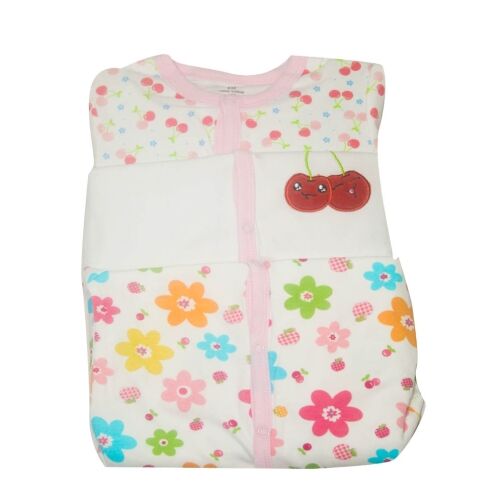 Kit 3 grenouillères - De 0 à 9 mois pour bébé - Différent motif/Rose – Image 1