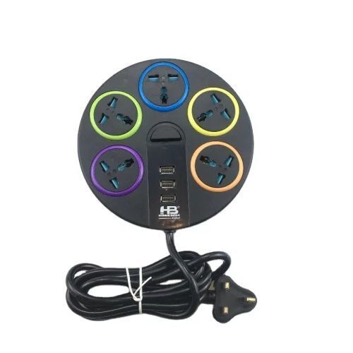 Rallonge parafoudre 5 trous et 3 ports USB – Image 1