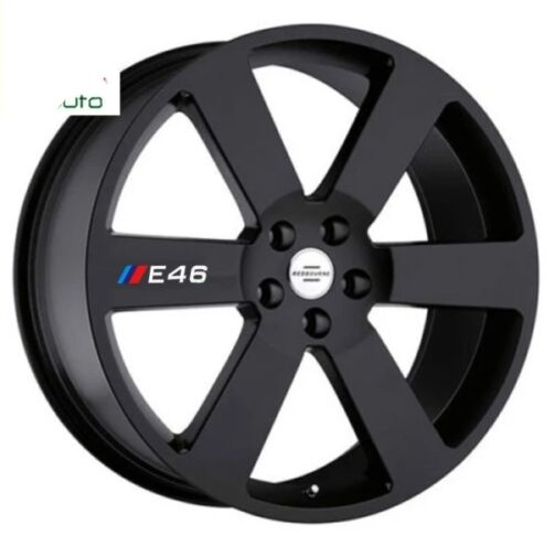 Lot de 4 Autocollants jantes Noires E46 – Image 1