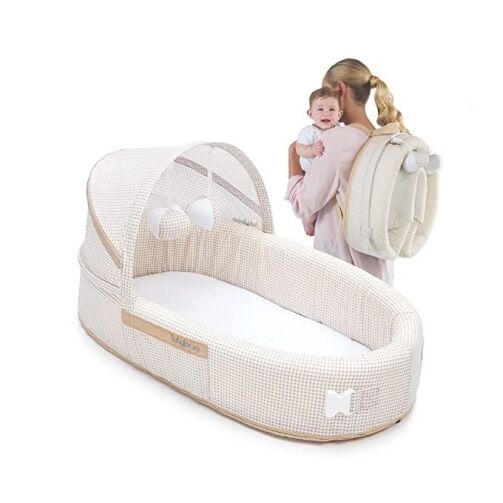 Berceau De Voyage Bébé - Rose – Image 1