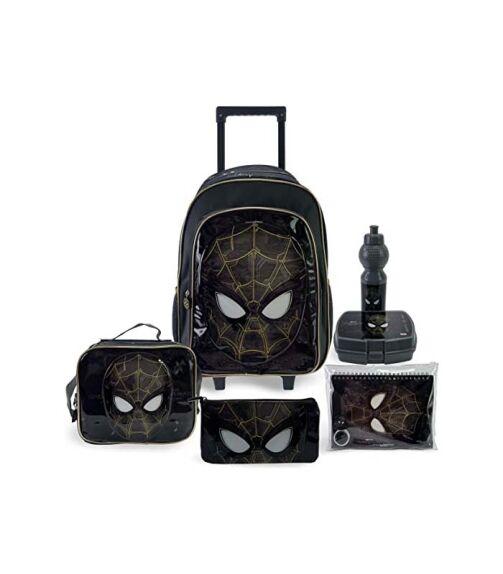 Marvel Spiderman Webbed Hero Sac à dos à roulettes 18" 6 en 1 Multicolore – Image 1