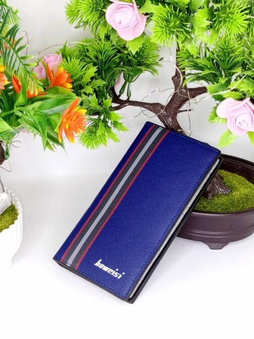 Portefeuille Long Pour Homme - Bleu – Image 1