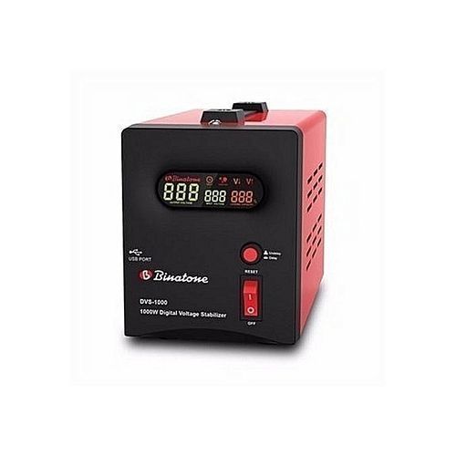 Binatone Régulateur De Tension Numérique - DVS-2000 – 2000VA - Rouge – Image 1