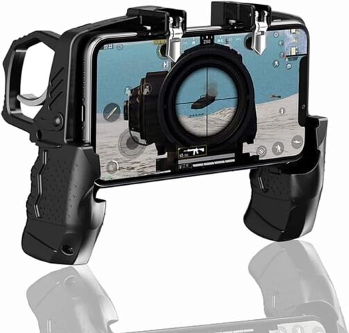 Manette de jeu mobile K21 pour PUBG / Call of Duty / Fortnite pour iPhone 4,7-6,5 pouces et Android – Image 1