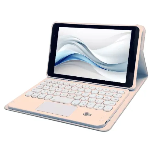 OLA Tab Light – Tablette avec clavier – 4Go/128Go – écran 8″ – Dual SIM – AZERTY – Wifi – 2 Caméras – Rose – Image 1