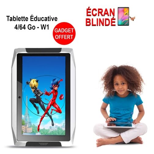 Tablette Educative W1- 7 Pouces - 4Go RAM/64Go ROM - Wi-Fi – Image 1