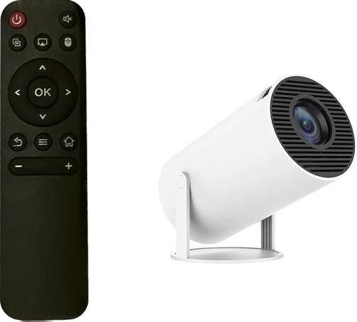 Projecteur portable intelligent 4K avec haut-parleurs, mise en miroir de l’écran, WiFi 2.4 / 5G, BT 5 – Image 1